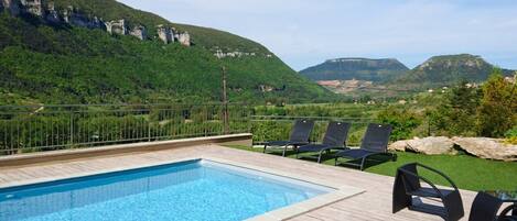 A heated pool