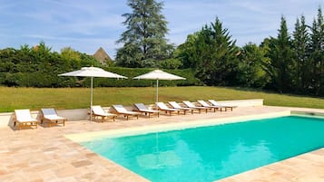 A heated pool