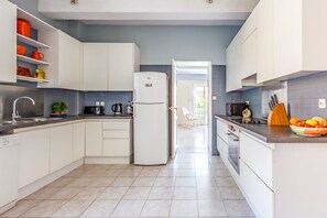 Fridge, oven, freezer