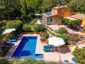 A heated pool