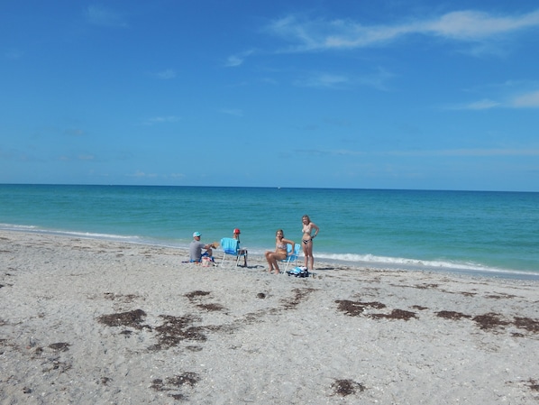 On the beach