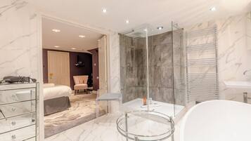 Bathtub, hair dryer