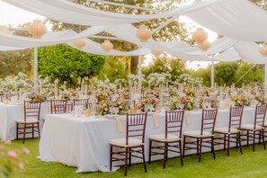 Espace banquet en plein air