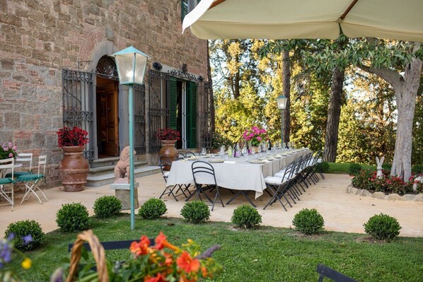 Área para banquetes al aire libre