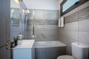 Hair dryer, towels