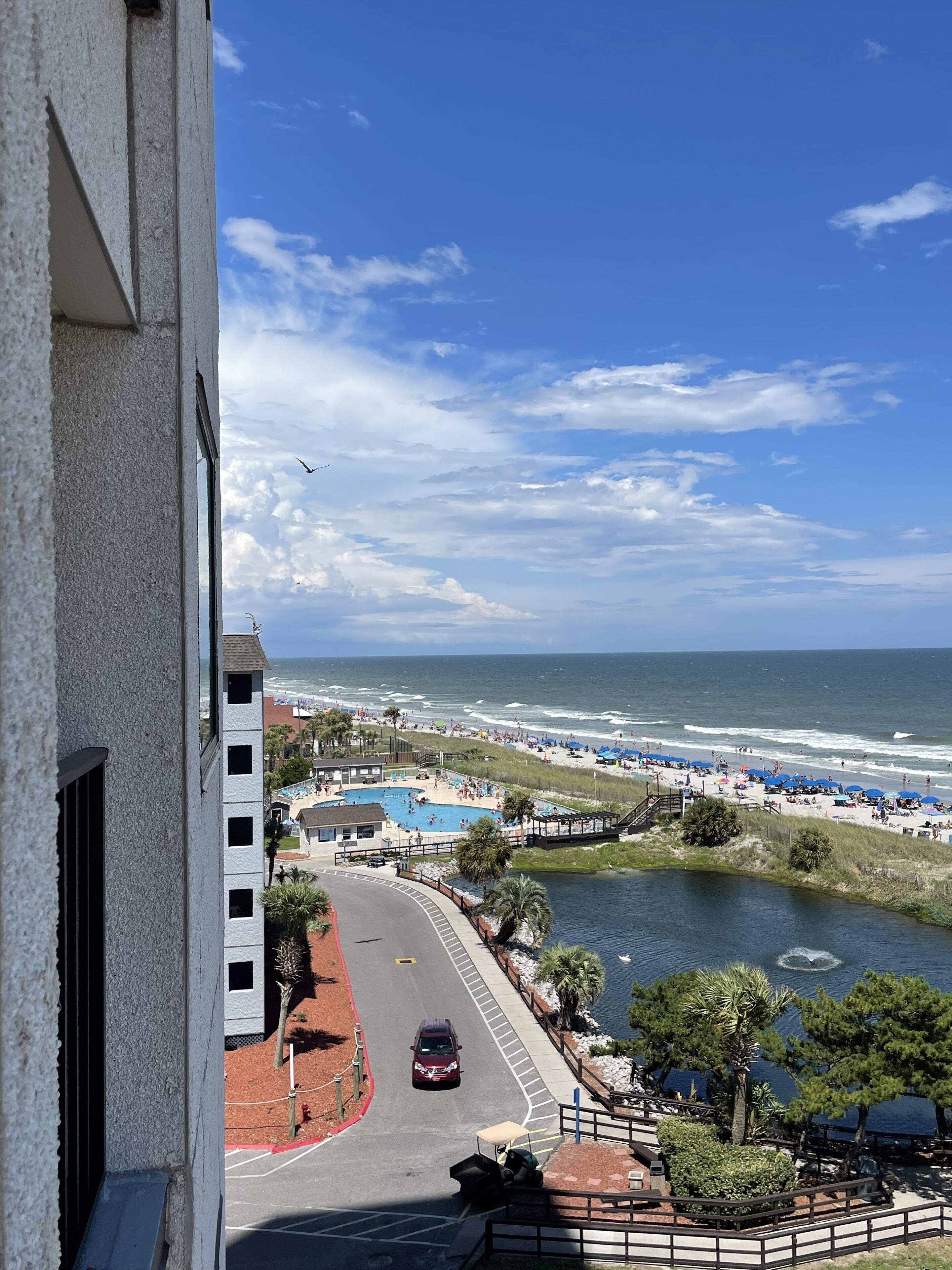 Vista a la playa o el mar