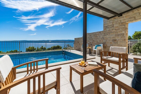 A heated pool - Villa Vitomira - Four Bedroom Villa, Sleeps 8 (Duce)