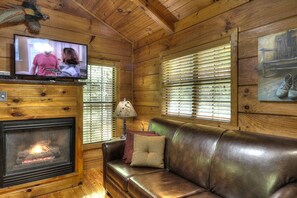 TV, fireplace, DVD player, foosball