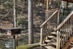 Property grounds - Oakview: Pet-Friendly Cabin Nestled in a Secluded Wooded Area Only Minutes from Downtown Gatlinburg (Gatlinburg)