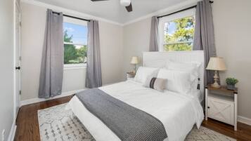 3 bedrooms, iron/ironing board, travel cot, WiFi