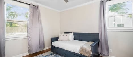3 bedrooms, iron/ironing board, travel cot, WiFi