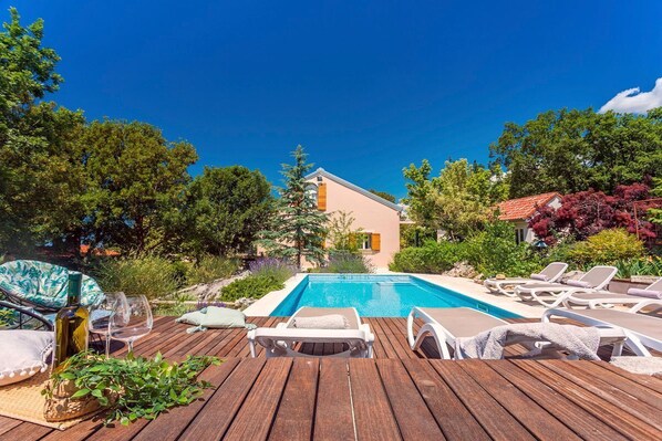 A heated pool