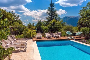 A heated pool