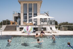 A heated pool