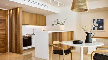 Dishwasher, highchair, dining tables