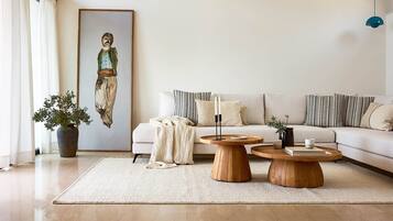 Flat-screen TV, foosball, table tennis