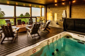 Piscina all'aperto, una piscina riscaldata