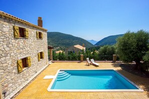Pool - Canary Villa - Two Bedroom Villa, Sleeps 4 (Platrithias)