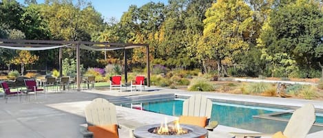 A heated pool