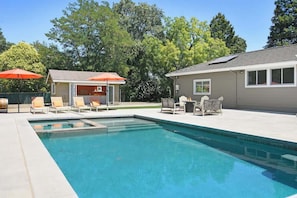 A heated pool