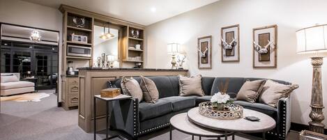 TV connectée, cheminée