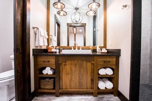 Bathtub, hair dryer, towels