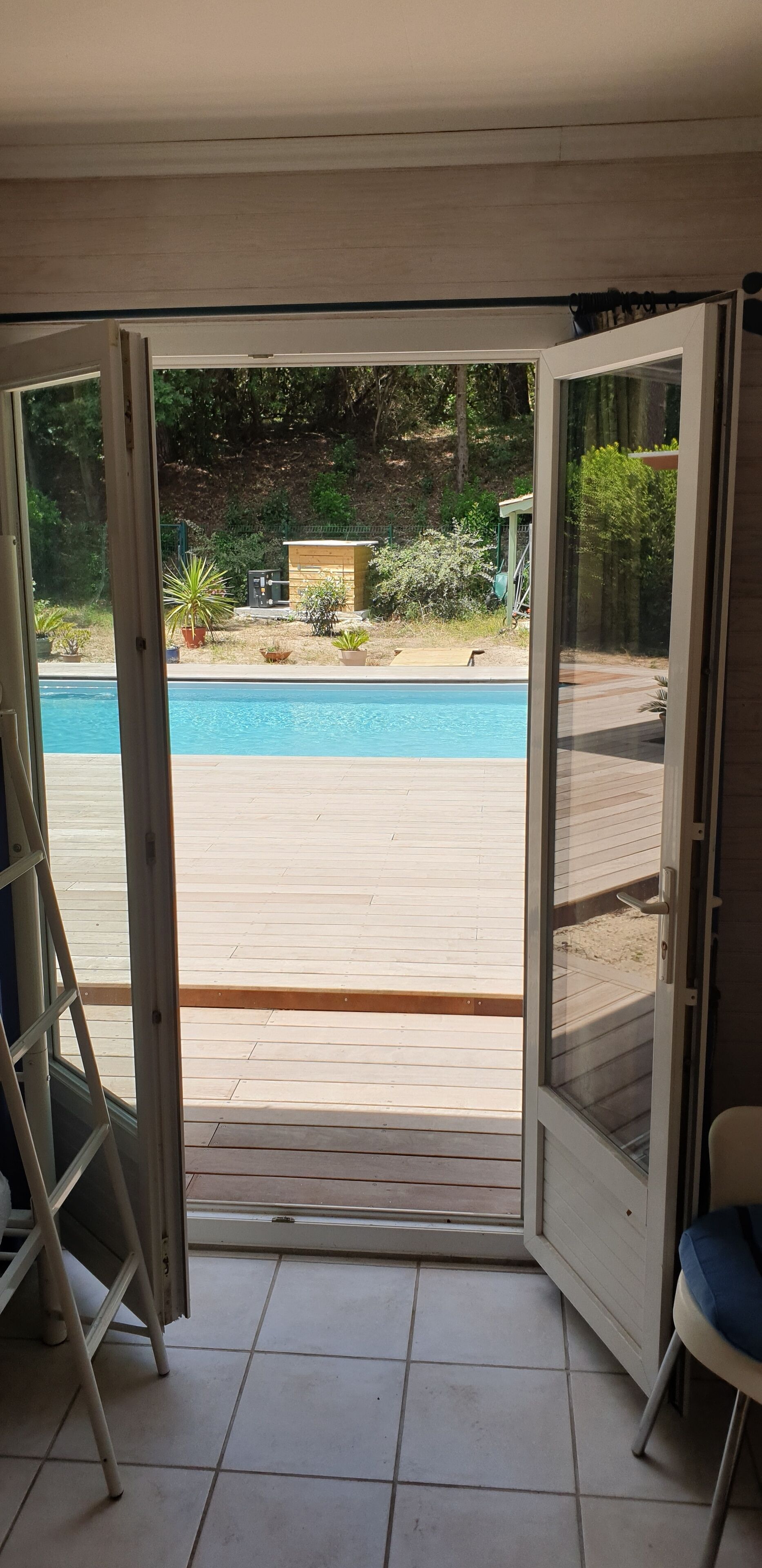 Piscine extérieure, piscine chauffée