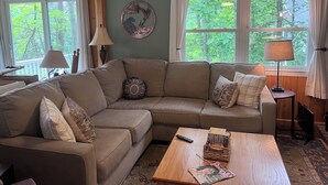Smart TV, fireplace, video games