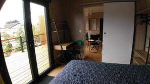 2 chambres, bureau, Wi-Fi gratuit, draps fournis