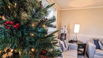 Smart TV, DVD player, books