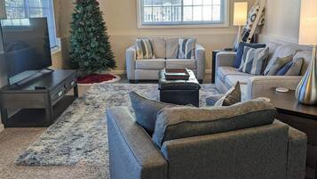 Smart TV, DVD player, books