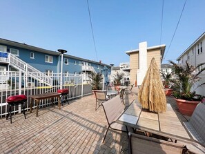 Outdoor dining - Shorehaven 3- Updated and Stylish 2 bedroom 14 St! (Ocean City)