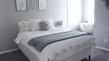 4 habitaciones, tabla de planchar con plancha y cuna de viaje