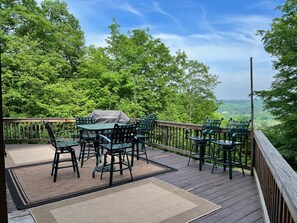 Outdoor dining - Large, fantastic house on the Schuss Mtn slopes, space for family/friends/dogs (Bellaire)