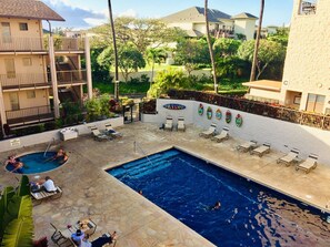 Una piscina riscaldata