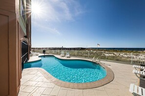 Indoor pool, outdoor pool - Cozy Fall Retreat•Honeymooners•King•Steps to Beach•Balcony•W/D (Orange Beach)