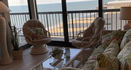 Sea Watch, ocean beach condo southside view of ocean, bay and pools. 16th floor
