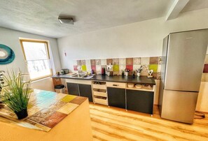 Fridge, oven, stovetop, dishwasher