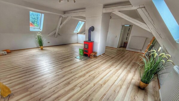 Fitness facility - Holiday Apartment No. 8 with Shared Garden and Wi-Fi (Burghaslach)