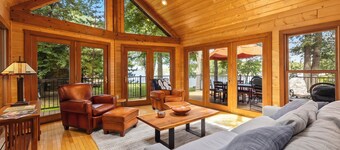 Whitefish Chain Lake Home with Beach + Sauna + King Beds + Kayaks +Paddle Boards