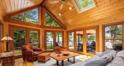 Whitefish Chain Lake Home with Beach + Sauna + King Beds + Kayaks +Paddle Boards