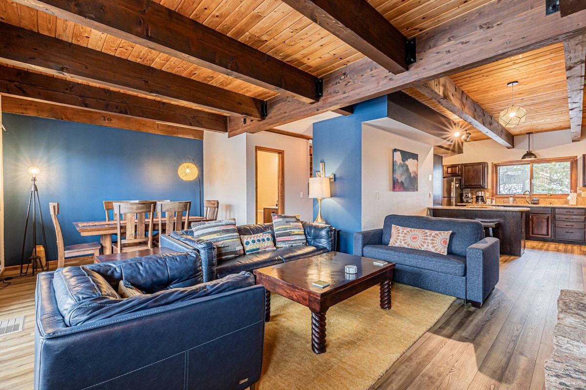 Lots of living room space to spread out but also open floor plan to be together