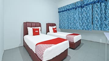 Free WiFi, bed sheets