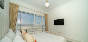1 bedroom, blackout curtains, iron/ironing board, free WiFi