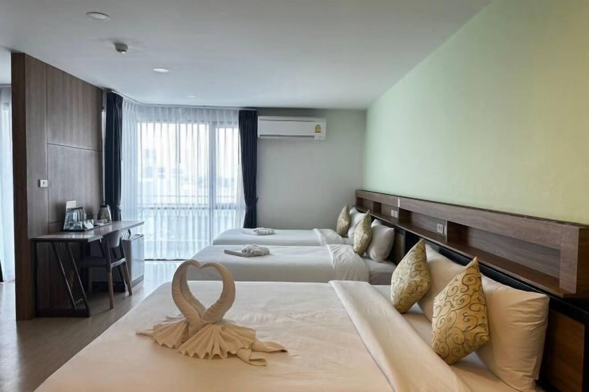 Pillow-top beds, free WiFi, bed sheets