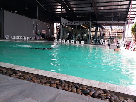 Indoor pool, outdoor pool