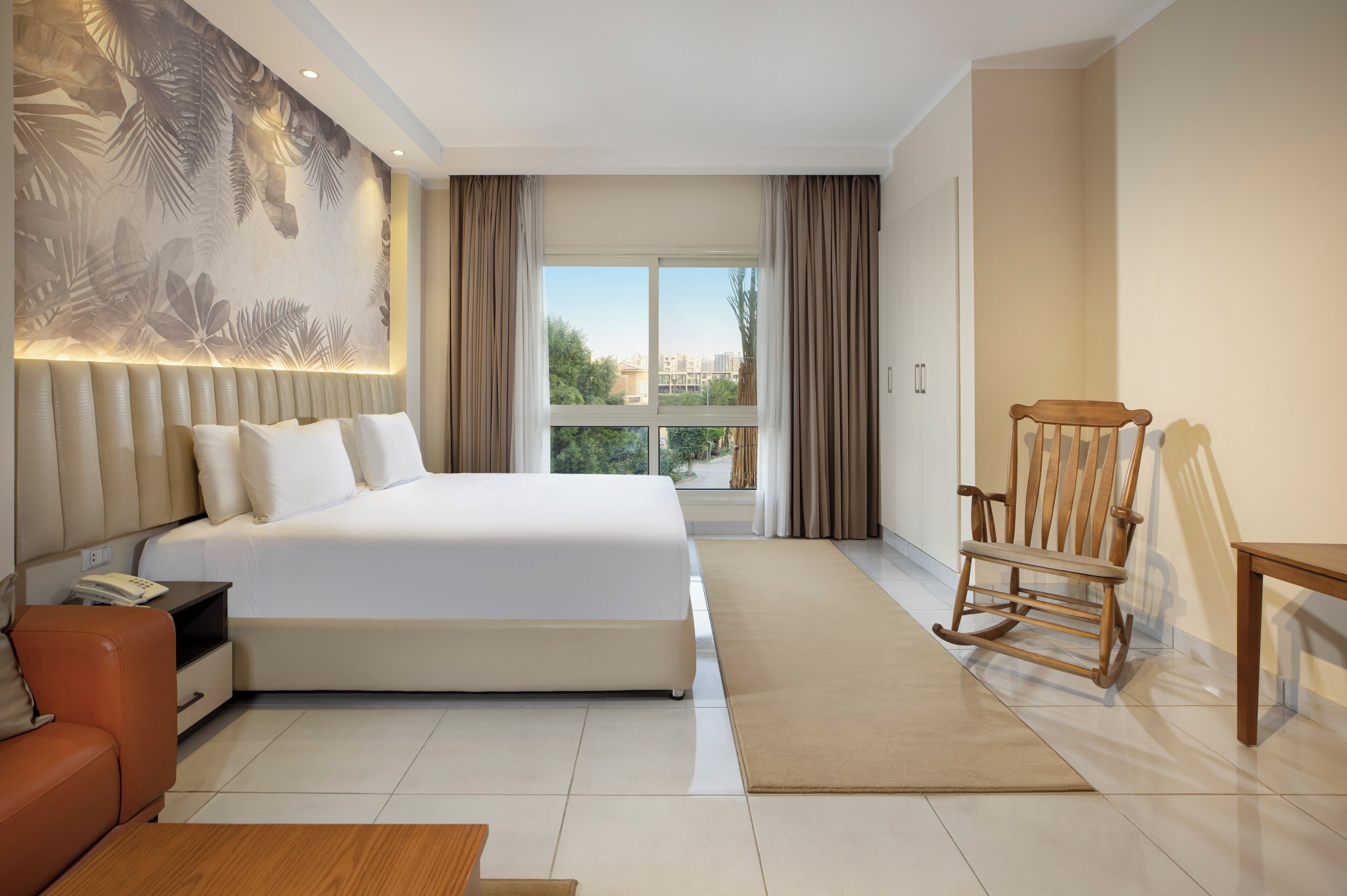 Egyptian cotton sheets, premium bedding, pillow-top beds, in-room safe