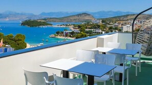 Superior Triple Room, Sea View | Terrace/patio - Siars Hotel (Ksamil)