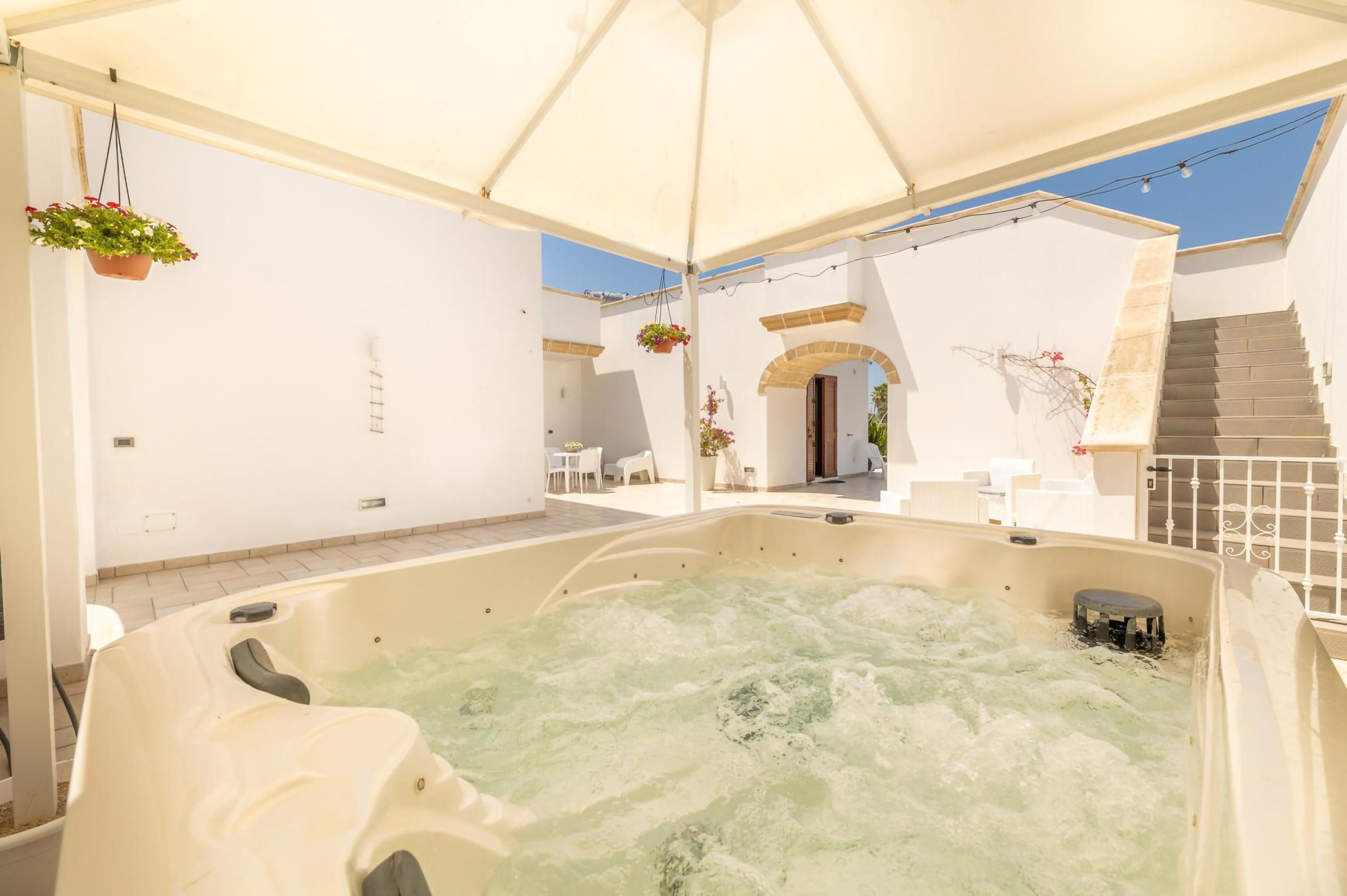 Idromassaggio all'aperto