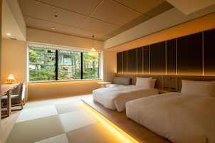 Japanese Western Room with Shower booth, Non Smoking | Premium bedding, down comforters, in-room safe, desk